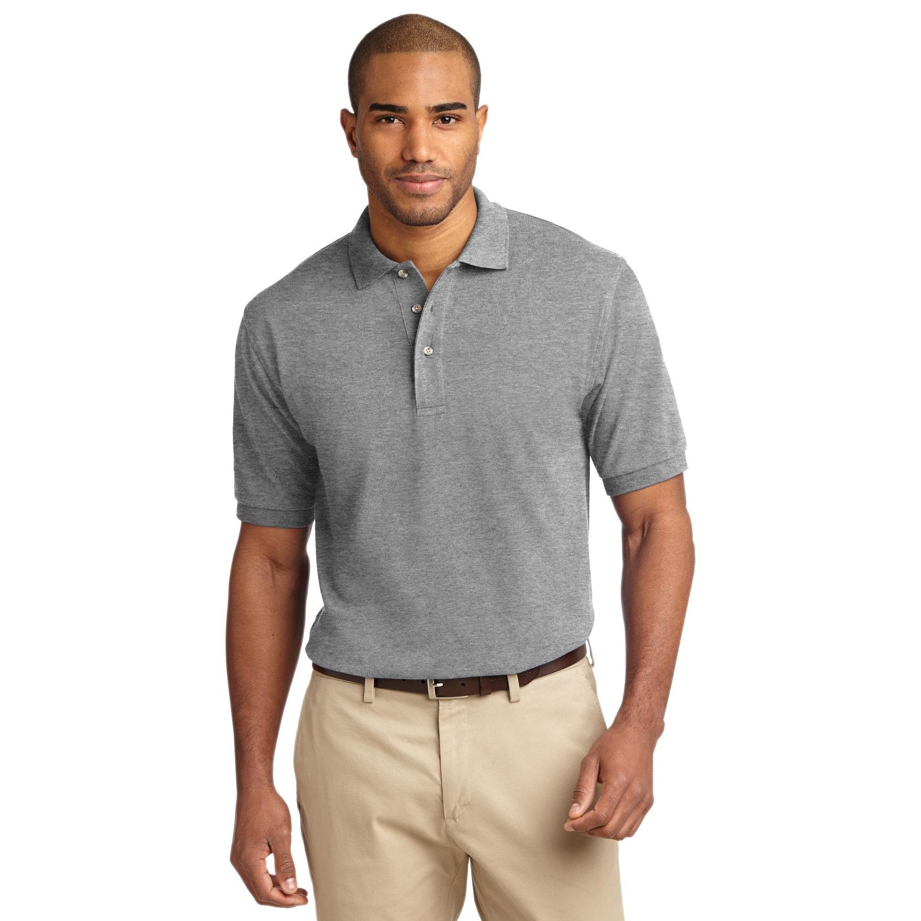 Port Authority-Port Authority® Heavyweight Cotton Pique Polo. K420-MedTech-3